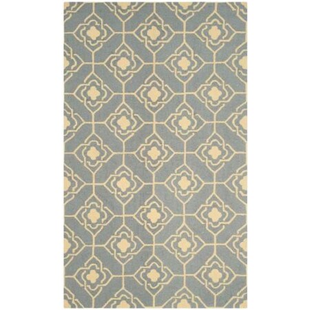 Safavieh Four Seasons Hand Hooked Rectangle Rug- Grey - Gold- 5 x 8 ft. FRS233F-5